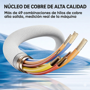 <b>Cable</b> USB a Tipo <b>C</b> ESEEKGO G-302C Carga Rápida 6A PD 100W Trenzado Nylon 4FT Cobre Puro para Celular Computadora Laptop <b>C</b>ámara - Product Image 4