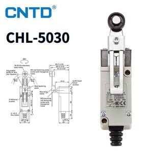 ไมโครสวิตช์ CNTD Changde CHL-5030 สวิตช์จำกัดระยะทางแบบไฟฟ้า พร้อมลูกกลิ้งและฐานโลหะ กันน้ำและกันฝุ่น กระแสไฟสูงสุด 10A - Product Image 2