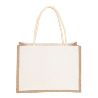 Sacs fourre-tout en jute écologiques avec logo personnalisé, vente en gros de sacs à provisions en toile de jute de poche réutilisables pour l'épicerie et l'utilisation de cadeaux