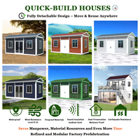 Maisons conteneur de luxe Petites maisons préfabriquées pour centre de villégiature à usage extérieur Panneau sandwich en acier et bois prêt à être expédié pour immeuble de bureaux