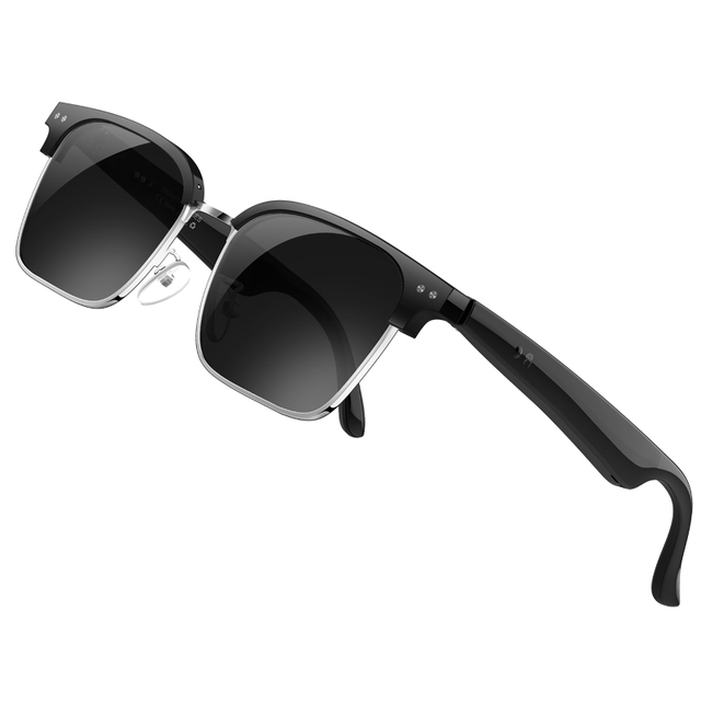 W100D AI Smart Glasses Translator Anti Blue Light Photochromic Lenses Sunglasses Chat GPT Translation Smart Audio Glasses