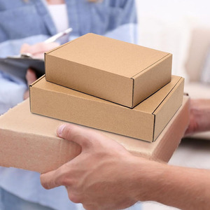 B693 Nâu các tông sóng gửi thư hộp kinh doanh nhỏ Kraft vừa văn học bưu phẩm bao bì Nguồn cung cấp hộp từ Trung Quốc - Product Image 3