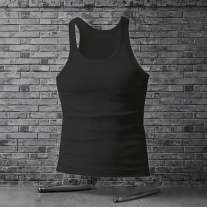 เสื้อกล้ามแฟชั่นผู้ชาย ผ้าฝ้ายผสมสแปนเด็กซ์ ระบายอากาศได้ดี ทรงเข้ารูป ใส่สบายๆ อยู่บ้าน นอนหลับ ลำลอง เซ็กซี่ ไม่มีแขน ทรงรัดรูป เสริมสร้างกล้ามเนื้อ - Product Image 3