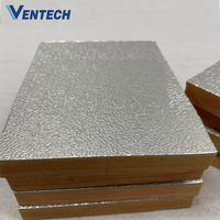 Panneau en mousse phénolique en aluminium ignifuge, mousse PU pré-isolée, conduit PID en polyuréthane pour conduits d'air CVC