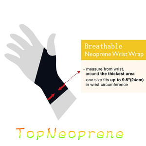 Penjepit pergelangan tangan Neoprene nyaman untuk orang dewasa dengan bungkus kompresi Arthritis dan dukungan Tendinitis - Product Image 5