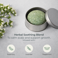 Shampo Padat Herbal Ramah Lingkungan Bebas Sampah untuk Menyegarkan Kulit Kepala dan Pertumbuhan Rambut serta Kesehatan Kulit Kepala