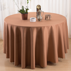 Bán Buôn Khăn Trải Bàn Kích Thước Tùy Chỉnh Đám Cưới Khách Sạn Rắn Damask Trắng Table Cover 120 Inch Vòng Khăn Trải Bàn - Product Image 5
