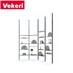 Contemporary stylish metal shelving for living room or study Simple and stylish