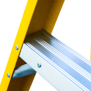 EN131 CE fibre de verre FRP escalera facile 3 étape 4 étape <span class=keywords><strong>4m</strong></span> 5m diélectrique pliant facile magasin escabeau - Product Image 2