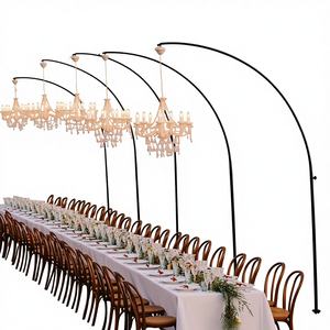 SMOOTH Factory Price Wedding Backdrop <b>Mirror</b> Design Iron Semicircle Frame Gold/Silver/<b>White</b> Customizable for Outdoor Wedding - Product Image 1