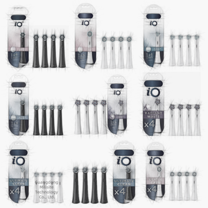 <span class=keywords><strong>Testine</strong></span> di ricambio per spazzolino elettrico iO Series Gentle Care, compatibili con spazzolino elettrico <span class=keywords><strong>Oral</strong></span>-<span class=keywords><strong>B</strong></span>, confezione da 4, nero e bianco - Product Image 1