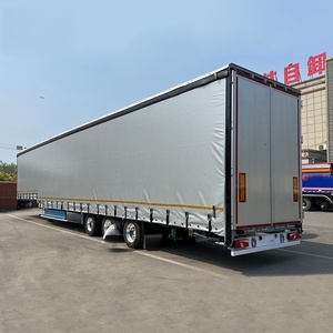 נגרר מכולות 30-60 טון הניתן להתאמה אישית, 3 סרנים, תיבת פלדה, למכירה - Product Image 3