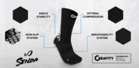 Vente en gros de chaussettes de sport personnalisées Full Grip Chaussettes de football athlétiques antidérapantes
