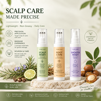 OEM Scalp Reset Roll on Hair Oil Set Keratin Collagen Protein Squalane Rosemary Ringan Tidak Berminyak