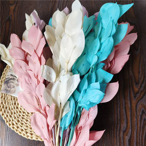 Bouquet de décoration pour la fête des amoureux chinoise, lys, <span class=keywords><strong>bambou</strong></span>, feuille d'orange, fleur éternelle, cadeau pour petite amie, fleur séchée et fraîche conservée - Product Image 2
