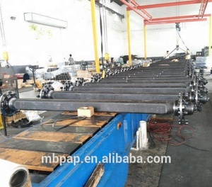 12 t 2600mm Longitud de la Caravana del eje sin freno de Arabia Saudita <span class=keywords><strong>Casa</strong></span> del eje del remolque de uso - Product Image 2