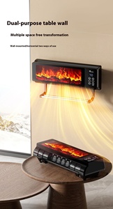 <span class=keywords><strong>Chauffage</strong></span> PTC <span class=keywords><strong>Cheminée</strong></span> électrique murale Radiateurs télécommandés avec flamme réaliste Cheminées modernes avec étagère à serviettes - Product Image 3