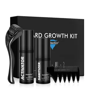 30ml all'ingrosso Organic Moustache Styling ammorbidisce Kit per la cura della barba olio per la crescita della barba Kit per barba da uomo