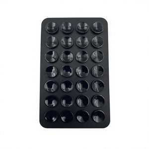 28-Piece Square Back Sticker Phone Holder <b>Double</b>-Sided Silicone Suction Cups Waterproof Portable for Multiple Phone Models - Product Image 1