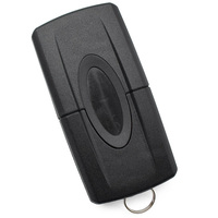 Carcasa de repuesto para llave remota de coche de 3 botones, con función de bloqueo/desbloqueo y bocina, sin chip, con hoja de llave