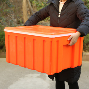 Grande boîte isotherme rectangulaire en plastique épaissi de qualité alimentaire, portable, pour le stockage de produits frais en extérieur - Product Image 2