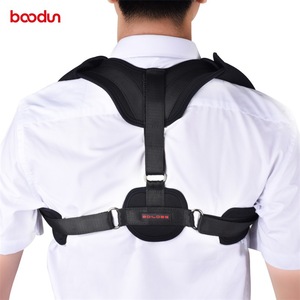 Boildeg Posture Corrector Belt Black Nylon Lumbar <b>Support</b> <b>Back</b> Straightener For Adults - Product Image 3