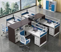 Postes de travail modulaires OEM les plus vendus pour bureaux, pour 2, 4, 6 ou 8 personnes, postes de travail en cubicle