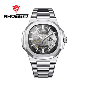 RHOTNS 5045 <span class=keywords><strong>Montre</strong></span> mécanique pour homme de haute qualité, étanche, dorée, mode, luxe - Product Image 2