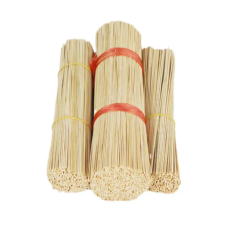 Çin makine yapımı standart ucuz 9 inç bambu tek kullanımlık tütsü çubukları