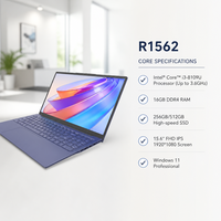 Ordinateur portable OEM neuf 15,6 pouces, Intel Core I3-8109U, SSD 256 Go, écran IPS Full HD, clavier anglais, Windows 11 en option pour les étudiants