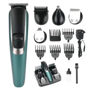 PRITECH-cortadora de pelo eléctrica para nariz y bigote, Kit de afeitadora corporal e inalámbrica, resistente al agua