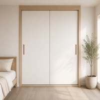 Armoire coulissante moderne avec miroir et tiroirs, meuble de rangement en bois pour chambre à coucher