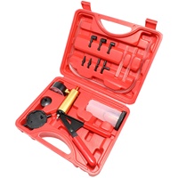 Kit d'outils de remplacement de liquide de frein avec pompe à vide manuelle HTL, pompe à vide métallique de type à percussion, pompe à vide double usage, outil de réparation automobile