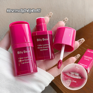 Bily Bear Lip Oil Tinted Glaze, Brillo Labial Coreano Altamente Pigmentado e Hidratante, No Pegajoso, con Acabado Dewy - Product Image 1