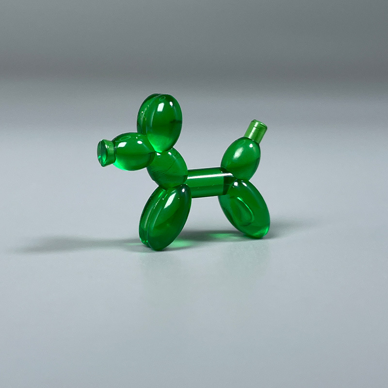 Bleo perro verde transparente
