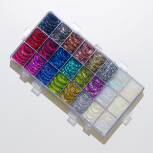 Fard à paupières <span class=keywords><strong>gel</strong></span> <span class=keywords><strong>pailleté</strong></span> 24 couleurs haute pigmentation, écologique, brillant, non toxique, waterproof et longue tenue, marque privée MLM - Product Image 3