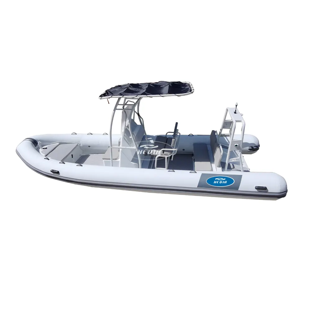 Hedia الفاخرة مقعد RHIB660 الألومنيوم بدن دورية قارب قابل للنفخ التجديف قارب 22ft للبيع