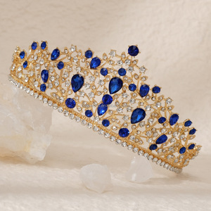 BELLEWORLD <strong>Personalized</strong> Baroco Style Full Diamond Luxury <strong>Crowns</strong> for Wedding Birthday Elegant Retro Forehead <strong>Tiara</strong> <strong>Crown</strong> Charm - Product Image 5