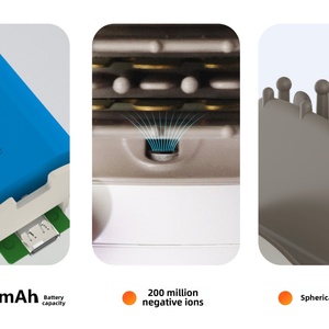 Cepillo Alisador Inalámbrico con Batería de Gran Capacidad de 6600 mAh y 200 Millones de Iones Negativos - Product Image 5