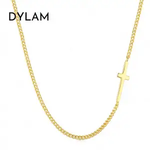 Dylam regali di gioielli semplici all'ingrosso di lusso collana in argento Sterling 925 placcato 18 carati collana da donna affascinante