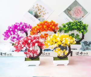 Nhỏ chậu trong nhà nhà sáng tạo Bắc Âu mô phỏng thực vật hoa đồ trang trí phòng khách bàn trang trí hoa nhân tạo - Product Image 1