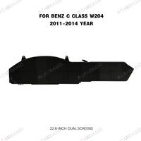 Écran LCD double pour tableau de bord et écran multimédia central pour Mercedes Benz Classe C W204 211-2014