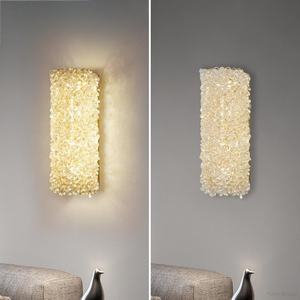 Applique murale LED moderne de luxe, cadre en fer, cristal, à intensité variable, pour salon, chambre, restaurant, villa, hôtel, couloir - Garantie 1 an - Product Image 5