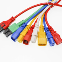 SPT-2W SPT-2-R Européenne VDE 6ft Norme IEC C13 C14 Câble D'alimentation avec différentes couleurs-03
