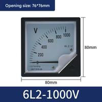 Square Voltmeter 6L2-30V Electrical Instrument Pointer test Voltmeter and Ammeter