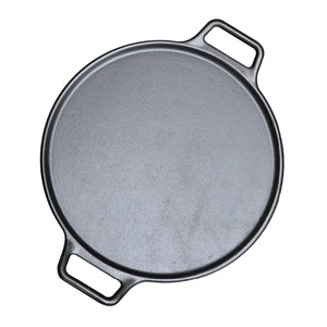 Di Vendita caldo Pre Condito Ghisa <span class=keywords><strong>Pizza</strong></span> e Cottura Pan Acciaio Inox <span class=keywords><strong>Pizza</strong></span> Fornello con Facile Presa Maniglie Leggermente Pre Condito pentole - Product Image 2