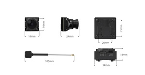 HOSHI CADDX Walksnail <span class=keywords><strong>Avatar</strong></span> GT KIT 2W VTX <span class=keywords><strong>Avatar</strong></span> HD Pro Cámara 1080P 160 FOV Gyro 1/1. Cámara de 8 pulgadas 5,8G 2W Transmisión FPV - Product Image 5