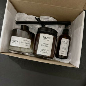 AIKUN Hand Poured Long Lasting Soy Wax Scented Candle <b>Reed</b> <b>Diffuser</b> Aromatherapy <b>for</b> Home Bedroom Living Room Wholesale Gift - Product Image 1