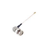 BNC macho a UFL U.FL hembra RG178 Cable flexible Mini PCI WIFI WLAN Cable de extensión de antena RF Jumper ángulo recto