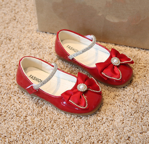 Chaussures habillées pour filles, nouvelle collection printemps, chaussures de princesse Mary Jane à nœud pour enfants, chaussures de fête pour bébés de 2 à 7 ans - Product Image 2